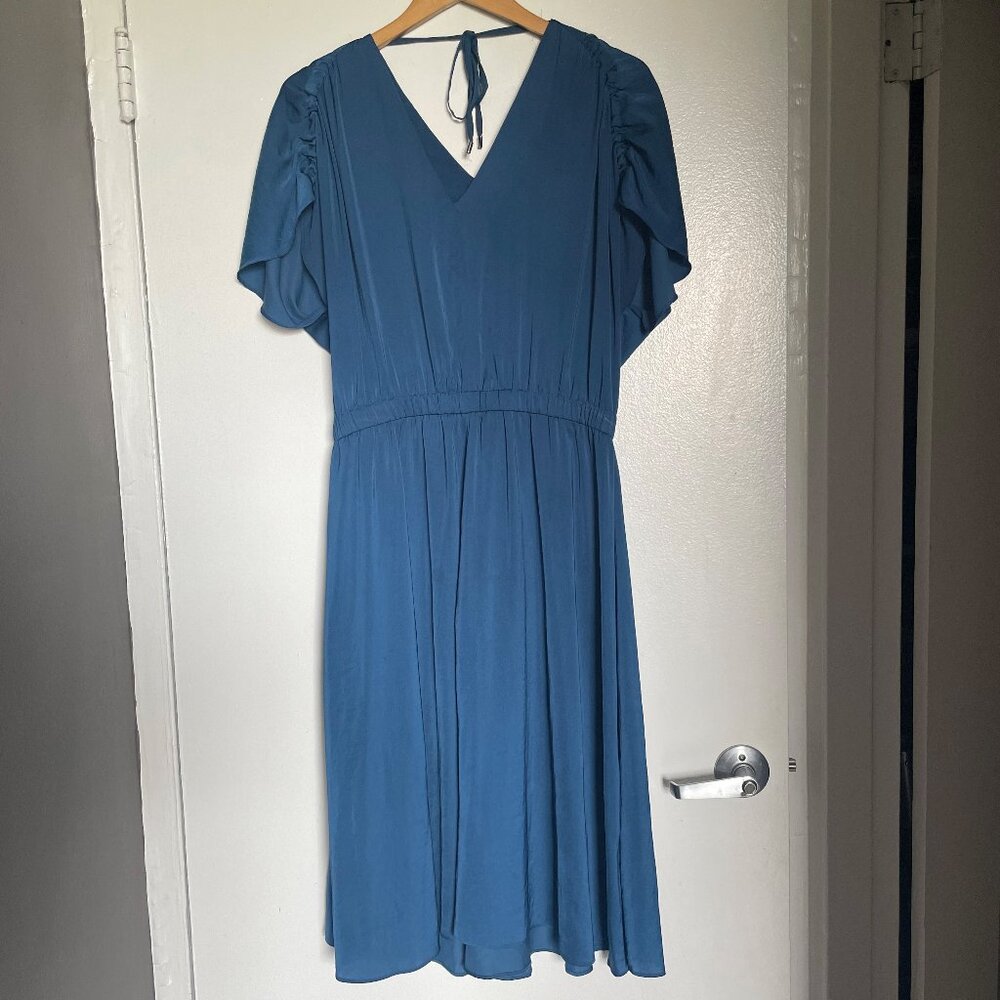 Ann Taylor silky midi dress
